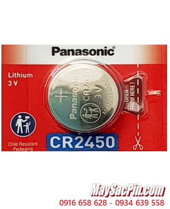 Panasonic CR2450 ; Pin 3v lithium Panasonic CR2450 _Made in Indonesia